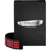 „CableMod“ „CableMod C-Series PRO ModMesh 12VHPWR“ kabelių rinkinys, skirtas „Corsair RM“, „RMi“, „RMx“ (juodos etiketės) – juodas/raudonas