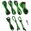 CableMod C-Series PRO ModMesh 12VHPWR Cable Kit for Corsair RM, RMi, RMx (Juodas Label) - juodas/light žalias
