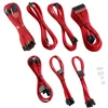 CableMod C-Series PRO ModMesh 12VHPWR Cable Kit for Corsair RM, RMi, RMx (Juodas Label) – raudonos spalvos