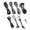 CableMod C-Series PRO ModMesh 12VHPWR Cable Kit for Corsair RM, RMi, RMx (Juodas Label) – juodos spalvos/baltos spalvos