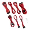 CableMod C-Series PRO ModMesh 12VHPWR Cable Kit for Corsair RM, RMi, RMx (Juodas Label) – raudonos spalvos
