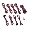 CableMod C-Series PRO ModMesh Cable Kit for Corsair AXi/HXi/RM (Geltona Label) – carbon/raudonos spalvos
