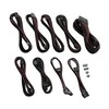 CableMod C-Series PRO ModMesh Cable Kit for Corsair AXi/HXi/RM (Geltona Label) – juodos spalvos/blutrot