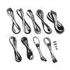 CableMod C-Series PRO ModMesh Cable Kit for Corsair AXi/HXi/RM (Geltona Label) – juodos spalvos/baltos spalvos