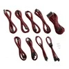 CableMod C-Series PRO ModMesh Cable Kit for Corsair AXi/HXi/RM (Geltona Label) – juodos spalvos/raudonos spalvos