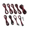 CableMod C-Series PRO ModMesh Cable Kit for Corsair AXi/HXi/RM (Geltona Label) – juodos spalvos/raudonos spalvos