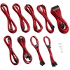 CableMod C-Series PRO ModMesh Cable Kit for RMi/RMx/RM (Juodas Label) – raudonos spalvos