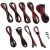 CableMod C-Series PRO ModMesh Cable Kit for RMi/RMx/RM (Juodas Label) – juodos spalvos/raudonos spalvos