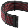 CableMod C-Series PRO ModMesh Cable Kit for Corsair AXi/HXi/RM (Geltona Label) – juodos spalvos/blutrot