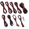 CableMod C-Series PRO ModMesh Cable Kit for Corsair AXi/HXi/RM (Geltona Label) – juodos spalvos/raudonos spalvos