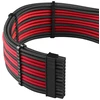CableMod C-Series PRO ModMesh Cable Kit for RMi/RMx/RM (Juodas Label) – juodos spalvos/raudonos spalvos