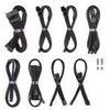 CableMod C-Series Pro ModMesh Cableset, 2x 12V-2×6-Cable, StealthSense, for Corsair Type 5 RMx Shift PSUs – juodos spalvos, 65cm