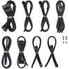 „CableMod C-Series Pro ModMesh“ kabelių rinkinys, 2 x 12 V 2,6 mm, „StealthSense“, skirtas „Corsair Type 5 RMx Shift“ maitinimo šaltiniams – juodos spalvos, 65 cm