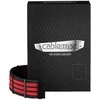 CableMod C-Series Pro ModMesh Sleeved 12V-2×6 12VHPWR Dual StealthSense Cable Kit for Corsair RMi, RMx (Juodas Label) – juodos spalvos/raudonos spalvos