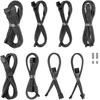 „CableMod C-Series Pro ModMesh Sleeved 12V-2×6 12VHPWR Dual StealthSense“ kabelių rinkinys, skirtas „Corsair RMi“, „RMx“ („Juodas Label“) – anglies pluošto
