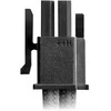 CableMod C-Series Pro ModMesh Sleeved 12V-2×6 12VHPWR Dual StealthSense Cable Kit for Corsair RMi, RMx (Juodas Label) – juodos spalvos/mėlynos spalvos
