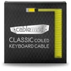 Klaviatūra CableMod Classic Coiled Cable susuktas klaviatūros laidas USB-C į USB Type A, Dominator Geltona – 150cm