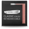 Klaviatūra CableMod Classic Coiled Cable susuktas klaviatūros laidas USB-C į USB Type A, Orangesicle – 150cm