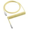 Klaviatūra CableMod Classic Coiled Cable susuktas klaviatūros laidas USB-C į USB Type A, Lemon Ice – 150cm