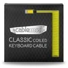 Klaviatūra CableMod Classic Coiled Cable susuktas klaviatūros laidas USB-C į USB Type A, Dominator Geltona – 150cm