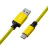 Klaviatūra CableMod Classic Coiled Cable susuktas klaviatūros laidas USB-C į USB Type A, Dominator Geltona – 150cm