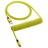Klaviatūra CableMod Classic Coiled Cable susuktas klaviatūros laidas USB-C į USB Type A, Dominator Geltona – 150cm