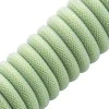 Klaviatūra CableMod PRO Coiled Cable susuktas klaviatūros laidas USB-C į USB Type A, Lime Sorbet – 150cm