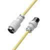 Klaviatūra CableMod PRO Coiled Cable susuktas klaviatūros laidas USB-C į USB Type A, Lemon Ice – 150cm