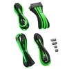 CableMod PRO ModMesh 12VHPWR Cable Extension Kit - juodos spalvos/žalios spalvos