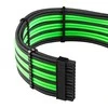 CableMod PRO ModMesh 12VHPWR Cable Extension Kit - juodos spalvos/žalios spalvos