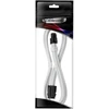 CableMod Pro ModMesh 4-pin ATX Extension, 45cm – baltos spalvos