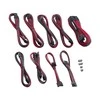 CableMod PRO ModMesh RT ASUS/Seasonic/Phanteks Cable Kits – carbon/raudonos spalvos