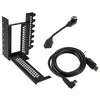 „CableMod“ vertikalus vaizdo plokštės laikiklis su PCIe x16 jungtimi, 1x DisplayPort, 1x HDMI – juodos spalvos