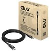 Club 3D Club3D kabelis USB4 Gen3x2 Type-C Dvipusis kabelis 8K60Hz, duomenų sparta 40 Gbps, PD 240W(48V/5A) EPR M/M 2m