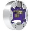Conspit USB-A Adapteris Spacer, for ARES Wheelbases – sidabrinis