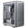 „Cooler Master“ korpusas „MasterFrame 500 Mesh“ sidabrinis, permatomas šoninis skydelis, ATX, 2x 200 mm ventiliatoriai, 1x 120 mm ventiliatorius, pilkas