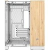 Corsair 2500X Micro-ATX kompiuterio korpusas, Tempered Glass - baltos spalvos/bamboo wood