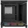 „Corsair AIR 5400 LX-R LINK“ kompiuterio korpusas, vidutinio dydžio bokštas, grūdintas stiklas, RGB ir juodas, komplekte yra 3 x 120 mm ventiliatoriai