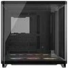 „Corsair AIR 5400 RS-R ARGB“ korpusas, vidutinio dydžio bokštas, grūdintas stiklas, RGB ir juodas, komplekte yra 3 x 120 mm ventiliatoriai