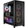 CORSAIR FRAME 4000D LCD RS kompiuterio korpusas, vidutinio dydžio bokštas, ATX, ARGB, grūdintas stiklas – Juodas