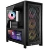 Corsair FRAME 4000D LCD RS PC-Gehäuse, Midi-Tower, ATX, ARGB, Tempered Glass - juodas