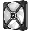 Vienas CORSAIR iCUE LINK QX140 RGB 140 mm magnetinio kupolo ventiliatorius