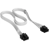 „Corsair“ kabelis, 4 tipo, EPS/ATX12V, 8 kontaktų (4+4), 750 mm, atskirai suvyniotas – baltas