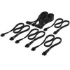 Corsair Cable Set, Type 4, DC Cable Starter Kit, individually sleeved – juodas
