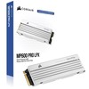 Corsair MP600 Pro LPX NVMe SSD, PCIe 4.0 M.2 Typ 2280 – 2 TB – baltas