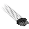 „Corsair Premium Sleeved“ 12V-2×6 į 12V-2×6 laidas, universalus – Baltas