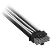 Corsair Premium Sleeved 12V-2×6 to 12V-2×6 Cable, Universal – Juodas/Baltas