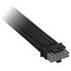 Corsair Premium Sleeved 12V-2×6 to 12V-2×6 Cable, Universal – Juodas