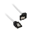 Corsair Premium Sleeved SATA cable angled, baltas 30cm – 2 pack