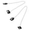 Corsair Premium Sleeved SATA cable angled, baltas 30cm – 2 pack